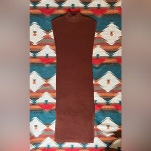 🍷Sweater Dress. Warm Chestnut Brown. Fitted XS with Lots of Stretch